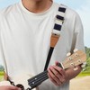 Ukulele Strap No Drill, Clip- On Adjustable Ukulele Strap, Double