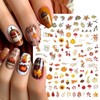 6 Sheets Thanksgiving Day Nail Stickers for Nail Art 3D