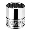 Capri Tools 19 mm Shallow Socket, 3/8 in. Drive, 12-point,