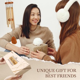 GoMelley Best Friend Birthday Gifts for Women Men, Friends wind chimes for Garden Decor, Bestie Gifts, Long Distance Friendship Gift for Women Funny, Special Best Friend Christmas Galentines Gift