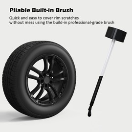 Black Rim Touch Up Paint for Cars, Black Wheel Paint Repair Kit,Curb Rash Repair Kit 2oz/60ml