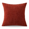 JOTOM Chenille Cushion Covers 45x45 cm Soft Rust Decorative Throw