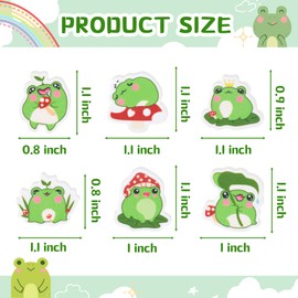 Yopyame Cute Frog Erasers Bulk - 60PCS Mini Animal Erasers for Kids Assorted Novelty Fun Pencil Erasers Puzzle Erasers Desk Pet School Carnival Reward Student Homework Prizes Gift Filling Party Favors