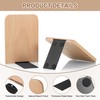 JIANTA Wood Book Ends, 2 Pack Beech Wood Bookends for