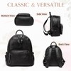 VASCHY Women's Backpack, Mini Backpack PU Leather Waterproof Fashion Small