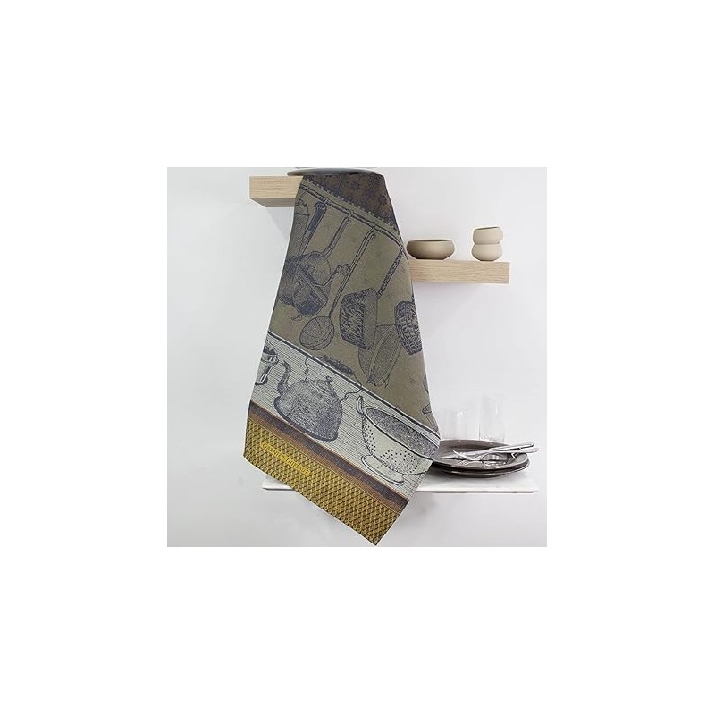 Garnier Thiebaut Tea Towels Home Sweet Home Saffron 56 x