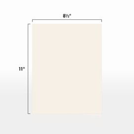 LUXPaper 8.5" x 11" Cardstock | Letter Size | Ivory | 65lb. Cover (120lb. Text) | 500 Qty