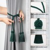 Pretty Jolly 2 Pack Double-ended Tassel Curtain Tiebacks Handmade Braided