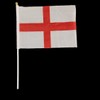 25Pcs St George Hand Flags England Hand Waving Fabric Mini