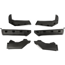 ECOTRIC Extended Fender Flares Compatible with 2016-2024 Can-Am Defender HD 5/ HD 7/ HD 8/ HD 10 MAX 6Pcs UTV Mud Guards Flap Set Front & Rear Kit Mud Guards Splash Shield Guards 715006821 715002424