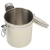 Coffee Canister Airtight Stainless Steel Kitchen Food Storage Container with