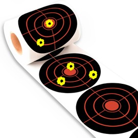LikeLety 4 Inch 2 Rolls 200-Pack Splatter Targets, Adhesive Shooting Target Stickers for BB Gun, Pellet Gun, Airsoft, Pistol, Rifle Shooting Practice