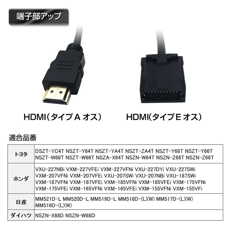 MAXWIN CAB-HD09 HDMI Cable for Car Navigation Systems, A Type