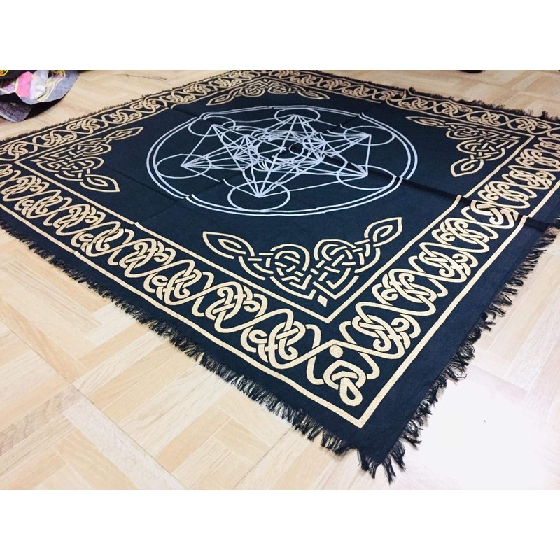 INDIAN CONSIGNERS Altar Cloth Hexagonal Metatron Witchcraft Alter Tarot Spread