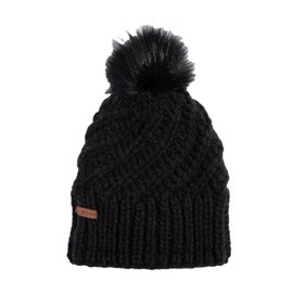 Coal Maizy Pom Beanie, Plain Black