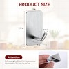 KRUI Mini Fire Blanket Hooks, Stainless Steel Adhesive Wall Hooks