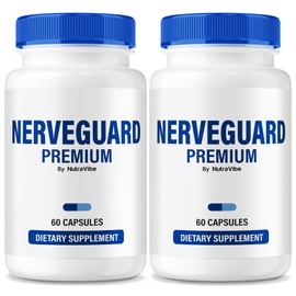 NutraVibe (2 Pack) NerveGuard Premium, Original Nerve Guard Premium Formula with a Natural Ingredients for Healthy Nerves, Comfort & Function | Easy-to-Swallow Pills for Daily Support (120 Capsules)