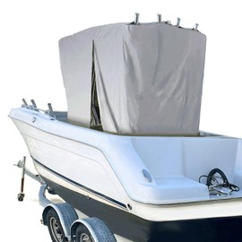 Eliteshield Waterproof T-Top Cover, Marine Grade 600D Polyester Hard-Top T-Top Boat Console Portion Cover Large 108" L x 85" W x 90" H