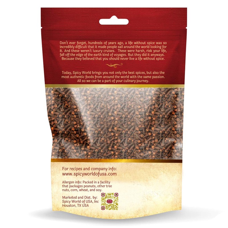 Whole Cloves 3.5 Oz Bag - Great for Foods, Tea,