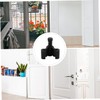 TEHAUX 1Pc Sliding Barn Door Stopper Durable Black Door Stoppers