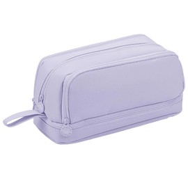 Special Pencil Case, Angoo Pencil Case, Large Capacity Pencil Case with Compartments, Cute Aesthetic Pencil Cases for Women Girls Secondary School Supplies (Purple)