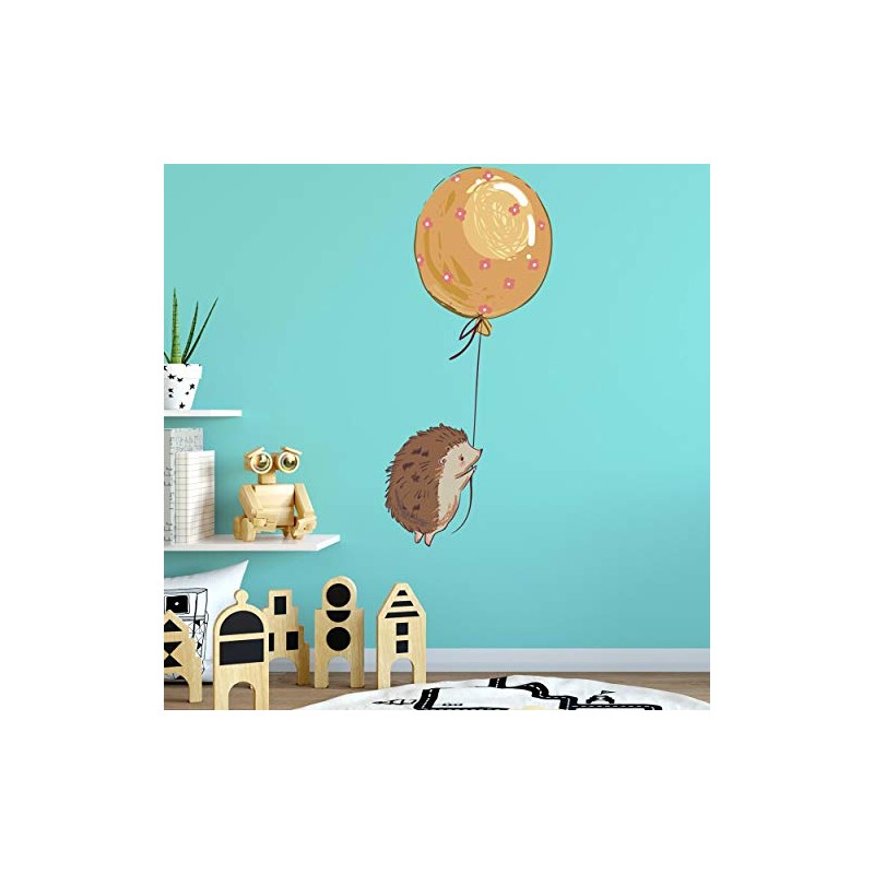 Sunnywall Wall Sticker Hedgehog Hedgehog Design for Children's Bedroom