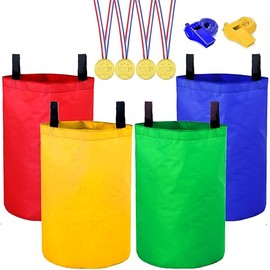 Potato Sack Race Bags, Colorful Durable Sack Race Bags Outdoor Lawn Games for Kids & Childrens, No Odors or Messy Fibers, Birthday Party and Outdoor Family Games Set…