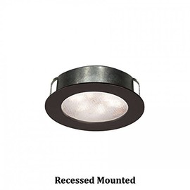 WAC Lighting HR-LED87-27-BK 3000K Soft White Round LED Button Light, Black