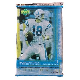 1 PACK 2000 UPPER DECK HOBBY FOOTBALL FROM FACTORY SEAL BOX TOM BRADY RC YEAR