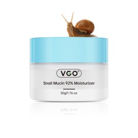 VGO Snail Mucin 92% Face Moisturizer – Anti-Wrinkle, Skin Repair & Hydrating Face Cream with Ceramide & Vitamin E, Made in USA,1.76 oz