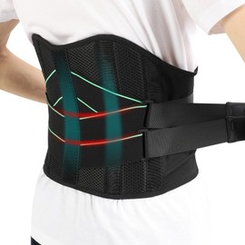 VINGVO Nierengurt, Rückenstützgurt, verstellbare Stützgurte, Lendenwirbelstütze für Damen und Herren, lindert Rückenschmerzen (M 33,5 - 37,4 Zoll) (XL)