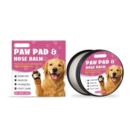 MCStars Dog Paw Balm for Dry Cracked Paws - Lick-Safe Organic Paw Wax with Aloe & Oat Protein - Hot Pavement & Winter Snow Protection - Moisturizer for Dogs & Cats, 1.76Oz (Cream 50g)