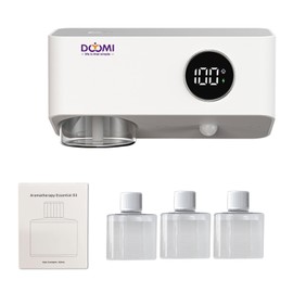 Premium Essential Oil Diffuser with LED Display, Aromatherapy Fragrant Oil Vaporizer, Safety Auto-Off Timer, for Baby Bedroom, Hotel, Living Room, Bathroom (WhiteTea Oils*3)