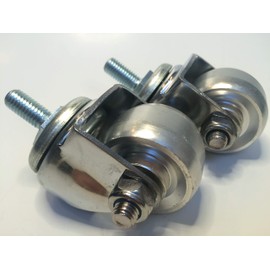 Aluminum Racing Floor Jack Casters, 3 Ton, 2 Piece Set, Quality Replacement Parts for Repiars