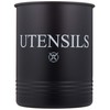 Steelware Central Utensil Holder Large Crocks Kitchen (black)
