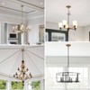 BEQUZON 5.5 inches Brass Chandelier Canopy, Antique Brass Finish Canopy