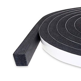 Foam Insulation Tape self Adhesive,Weather Stripping for Doors and Windows,Sound Proof soundproofing Door Seal,Weatherstrip,Pipe Cooling, Air Conditioning Seal Strip (W:2In xT: 2/5In XL: 6.5Ft)