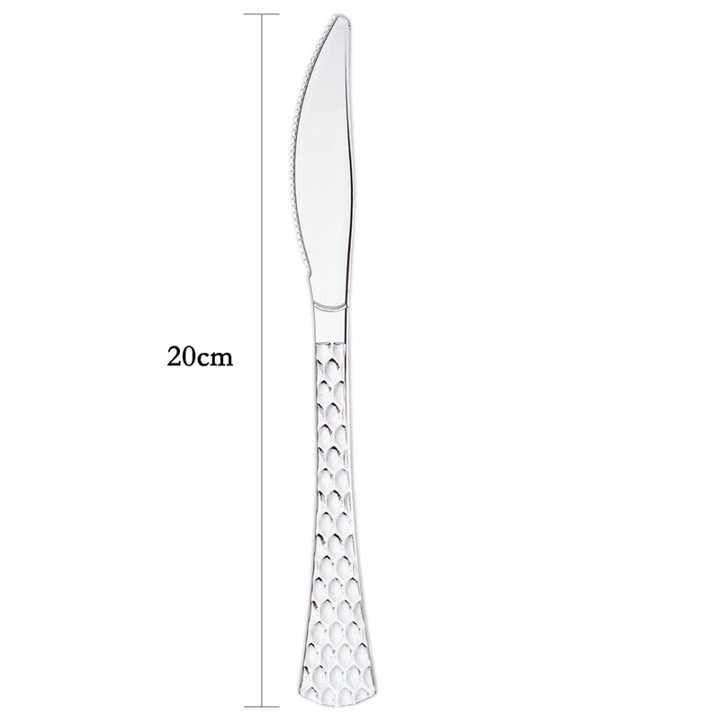 Decorline 120-Piece Value Pack Luxe Heavyweight Reusable Plastic Cutlery Made