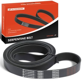 A-Premium Engine Serpentine Drive Belt Compatible with Nissan Titan 2017-2023, Armada 2017-2023, NV2500 NV3500 2012-2021, TITAN XD 2016-2023 & Infiniti QX80 2014-2024, QX56 2011-2013, 4.0L 5.6L