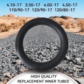 2 Pack 4.10-17 Inner Tubes 3.50-17 4.00-17 4.50-17 110/90-17 120/90-17 120/80-17 Motorcycles Tire Tube with TR4 Straight Valve Stem