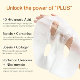 Bio-Collagen Real Deep Facial Mask Hydrating Overnight Hydrogel Mask Pore Minimizing Elasticity Firming And Moisturizing 33g x 4ea