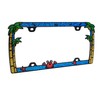 Creathome 3D Shining Palm Trees Crab License Plate Frame from