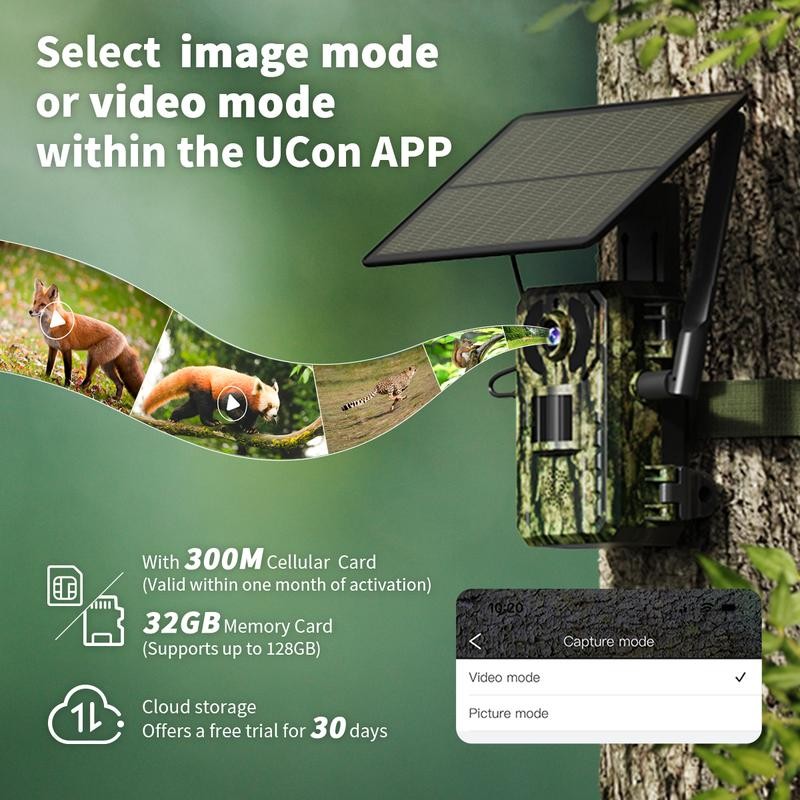 [Springtok] 4G LTE Wireless Solar Powered Trail Camera with 2K