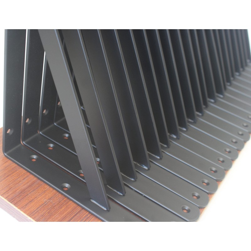 20 Pack L12 x H 8" Black Heavy Duty Shelf