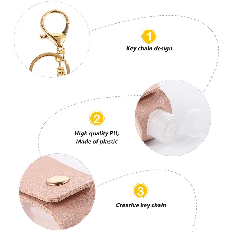 OHPHCALL Clear Bottle 2pcs Hand Case Ornament Travel Hand Cream