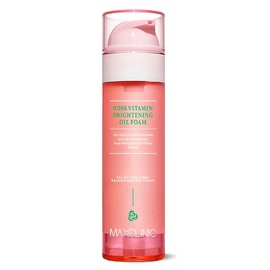 Max Clinic Rose Vitamin Brightening Oil Cleansing Foam, 110g, 1 piece / 맥스클리닉 로즈 비타민 브라이트닝 오일 클렌징 폼, 110g, 1개