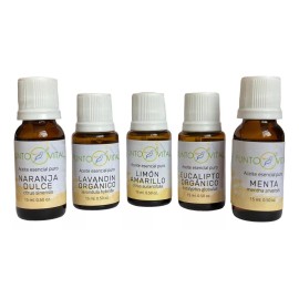 Punto Vital 5 Aceites Esen: Lavandín Menta Naranja Limón Eucalipto, 15ml