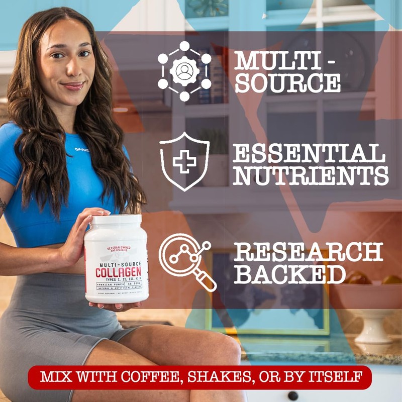 FRONTLINE FORMULATIONS Multi-Source Collagen, Promotes Hair, Skin and Nail Health