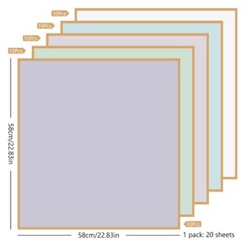 Waterproof Flower Wrapping Paper, 50 Sheets Bouquet Paper Wrapping Paper for Flowers for Wedding Birthday Party Decoration Wrapping Paper, 58 cm, 5 Colours