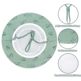 Kids' Bucket Hats for Boys & Girls Ages 4-8 - Sun Protection Beach & Swim Hats